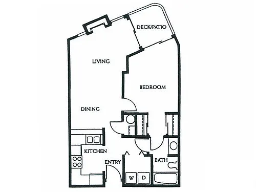 Floor plan 1 Bedroom