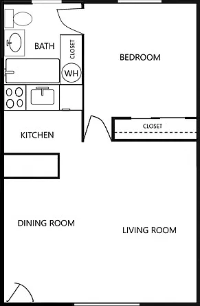 1 bedroom - 1 bath - 500 sq ft - E, G, I, K 1 bedroom - 1 bath - 500 sq ft - E, G, I, K