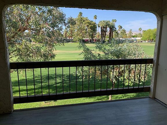 Large private patio with golf course and mountain views - perfect for relaxing