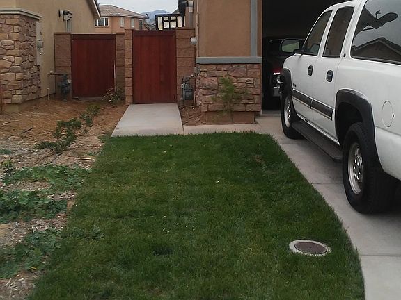 Front lawn-Side grass area