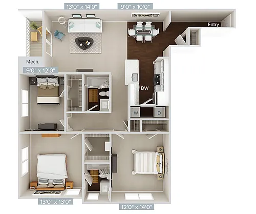 Floor plan C1
