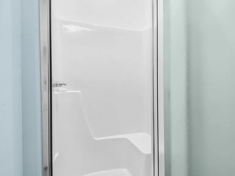 Shower in laundry area