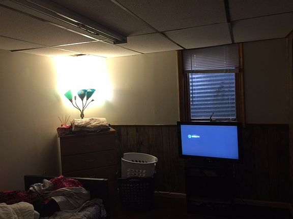 a bedroom downstairs