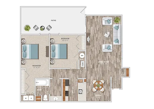 Floor plan The Mississippi