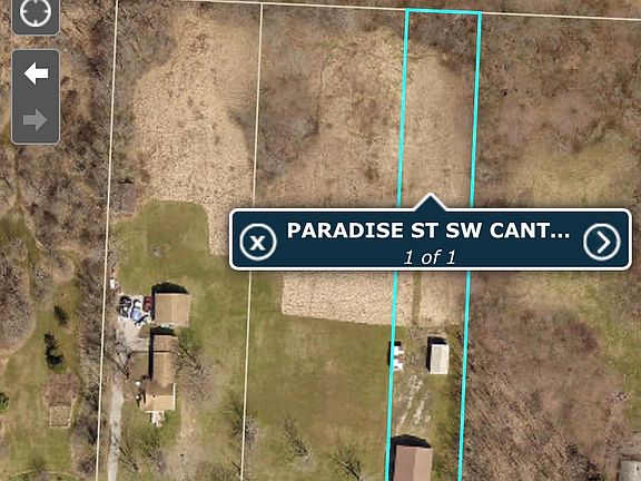 1 acre lot, garage sits on