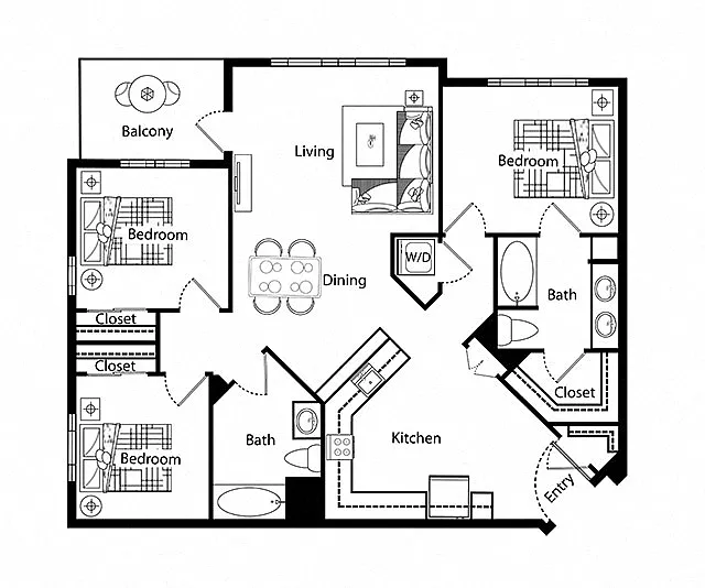 Floor plan E1