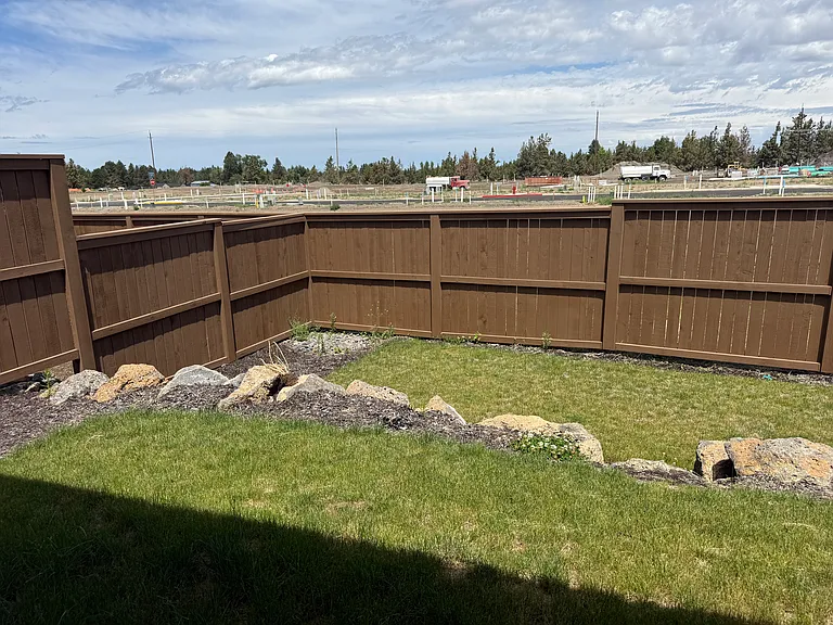 Back yard with patio.