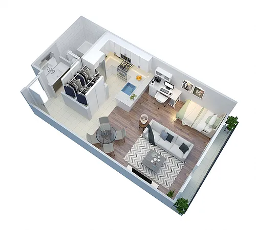 Floor plan Studio