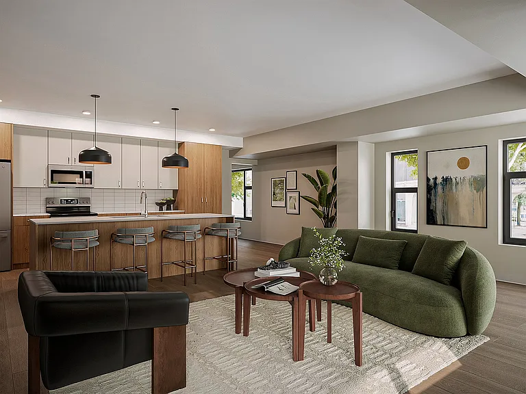 Vertex Townhome Living Room + Kitchen