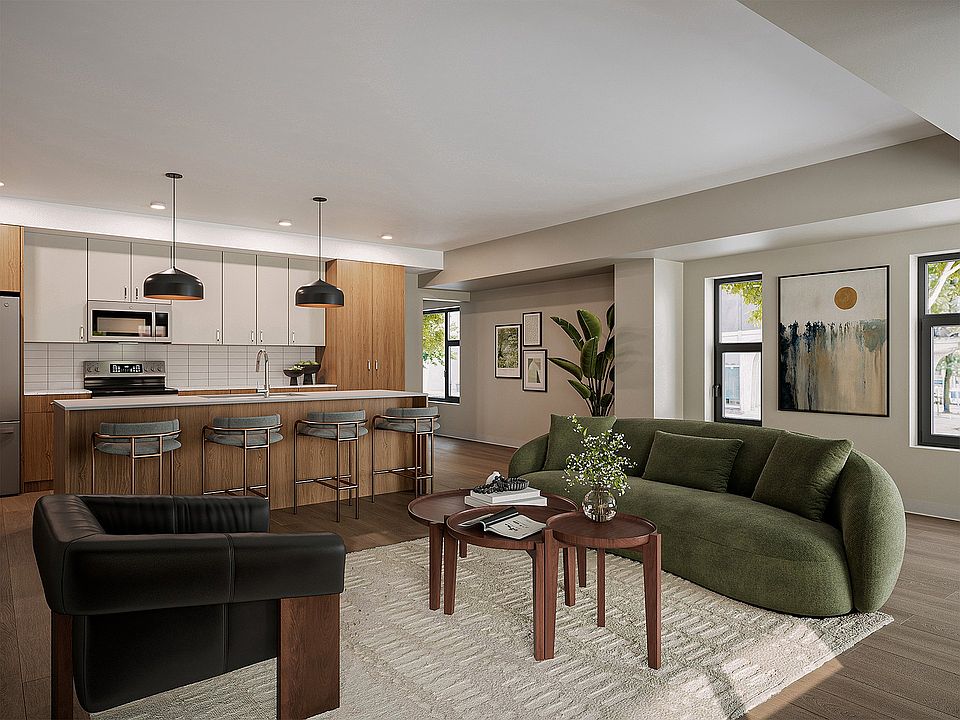 Vertex Townhome Living Room + Kitchen