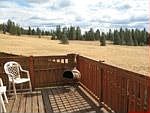 Deck overlooking field