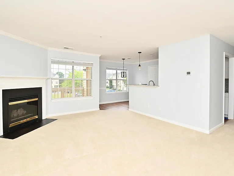 Lots of living space with a gas fireplace.