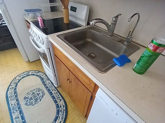 View from Bathroom to Kit 