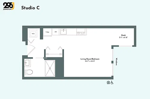 Floor plan Studio C