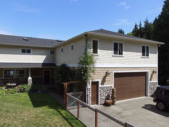 Front Entry and Front/Side Yard overlooking Colvos Pass and