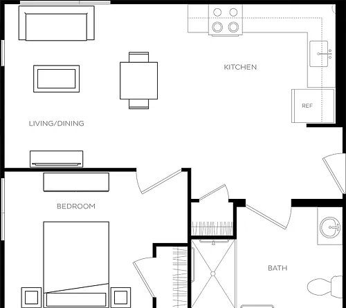 Floor plan 1-BR