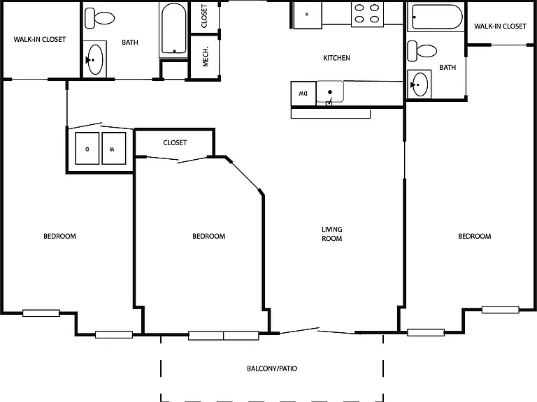 3 Bedroom Floorplan