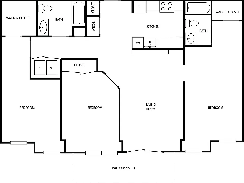 3 Bedroom Floorplan