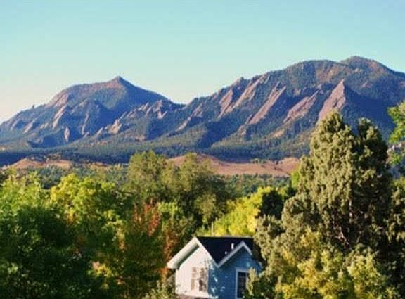 Flatirons View from Master Bedroom