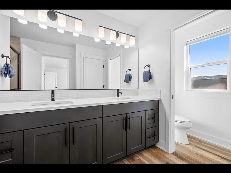 Primary bath with double vanity