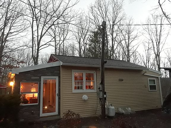 Side view of the home