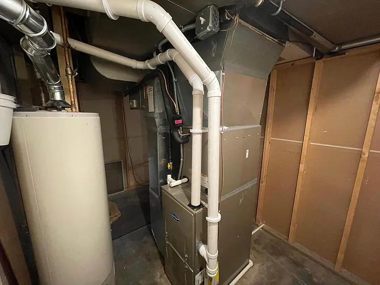 New furnace and A/C room