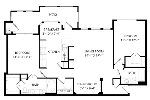Floor plan B3
