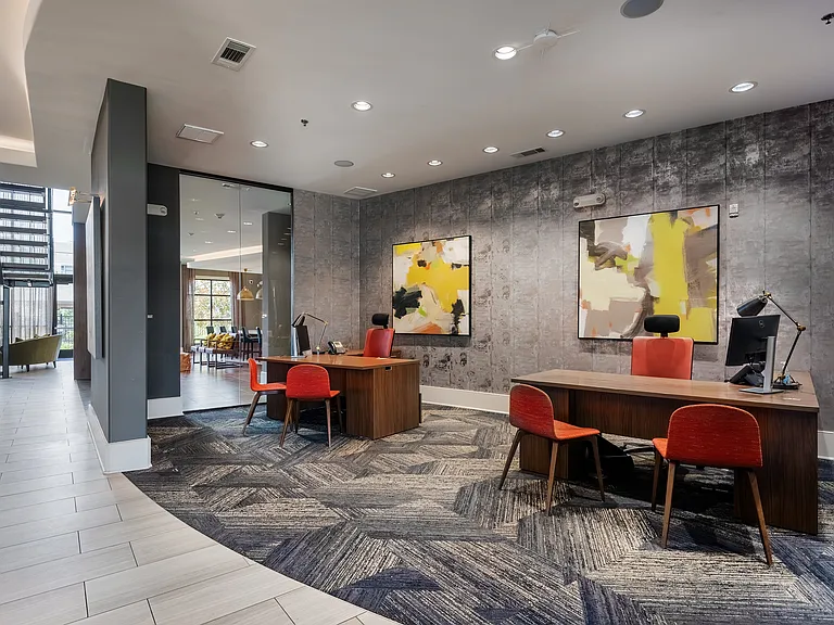 Welcoming Leasing Office at The Hendry Apartments