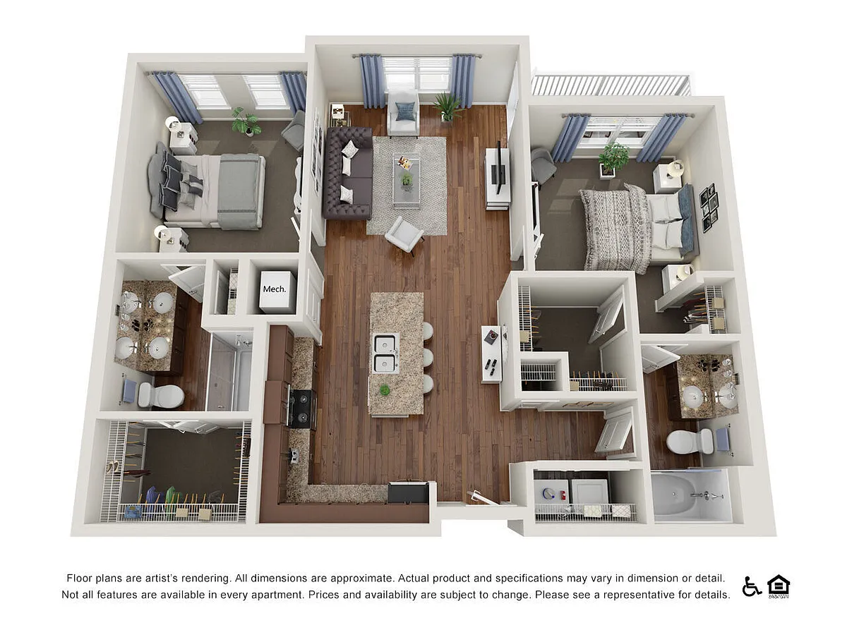 Floor plan B3.2 - 2x2