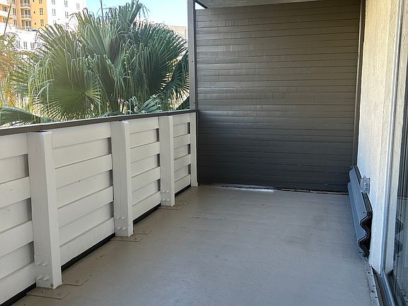 Deep balcony adds living space