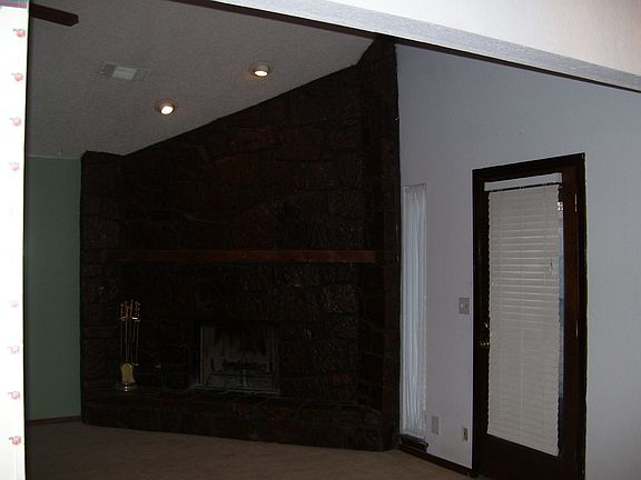 living room with fireplace