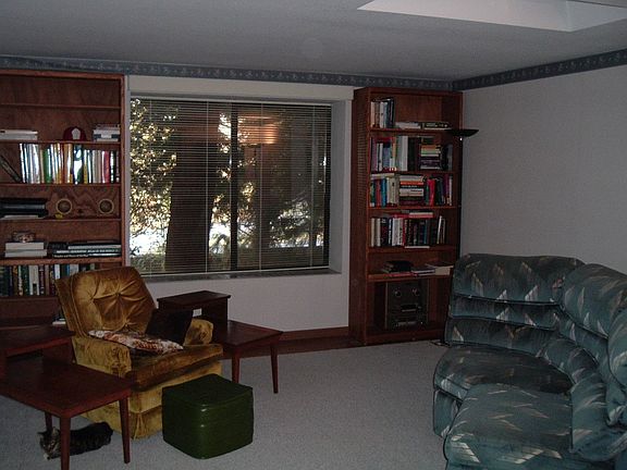 Living room with bookcases 