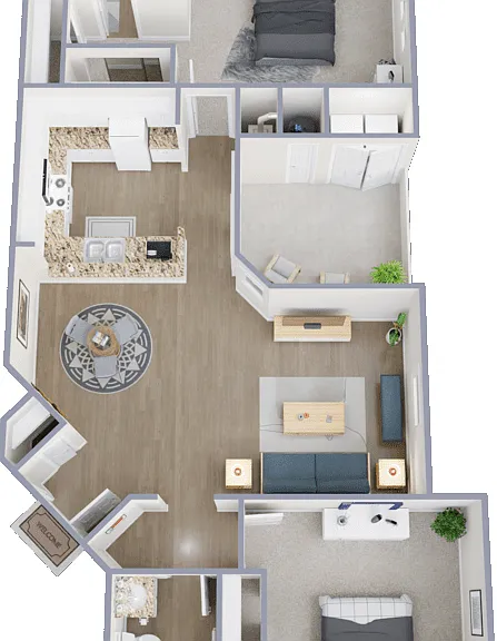 Plan D Floorplan Diagram