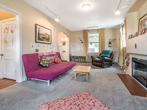 Living room from west wall