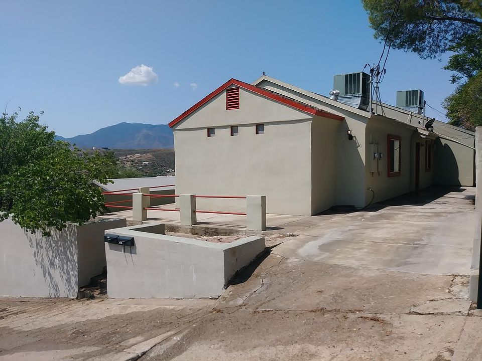 Private off street parking; raised patio