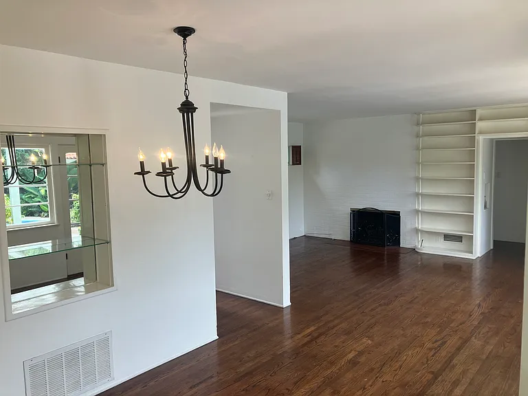 dining room w/ living room in background