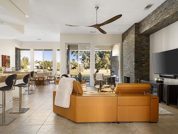 Great room with fireplace.