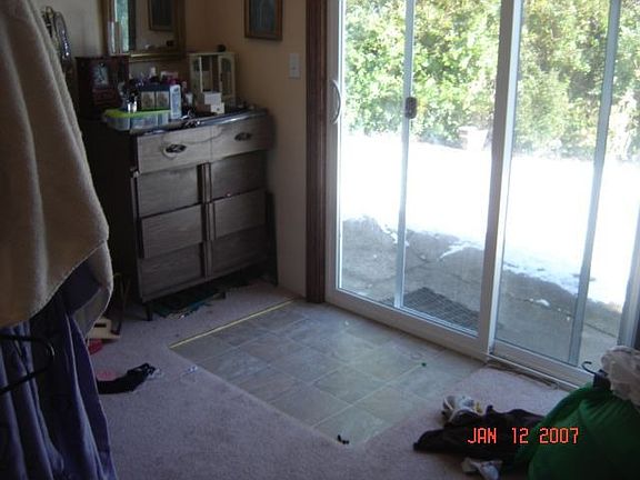 Bedroom 1 with slider