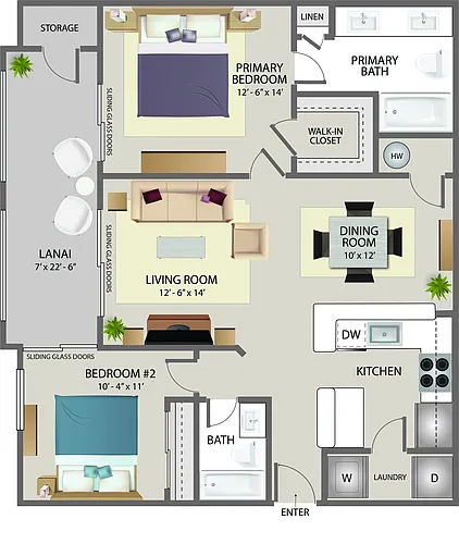 Floor plan Cornell