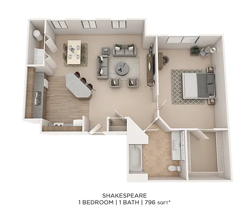 Floor plan Shakespeare