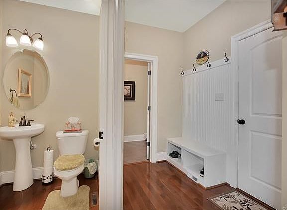 Picture of powder room, laundry room, and mud room!