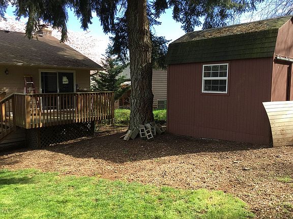 Deck and shed