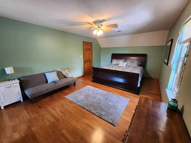 Second floor bedroom, with king bed