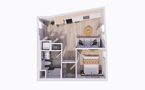 Floor plan One Bedroom