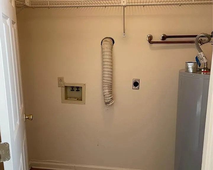 Laundry Hook Up in Bedroom Closet