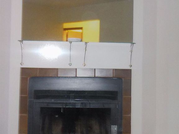 Fireplace with Large Mirror