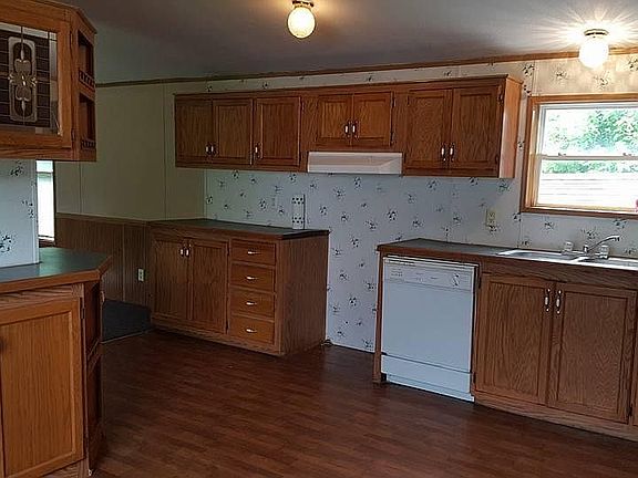 Kitchen with dishwasher and stove
