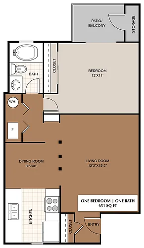 Floor plan 1X1