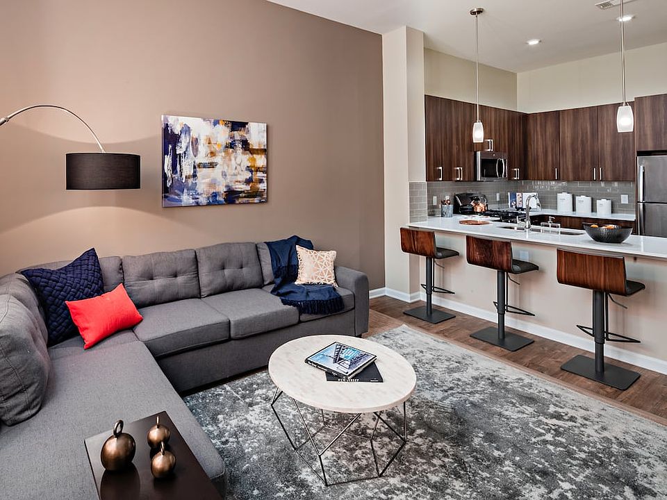 Kitchen and living area