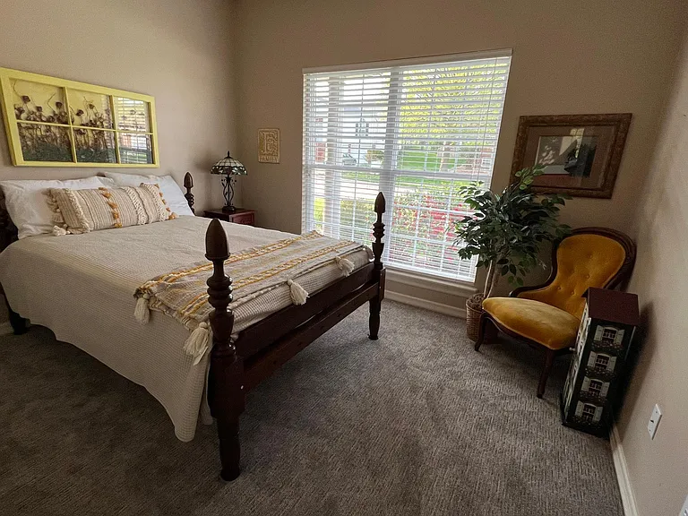 Large windows throughout the house